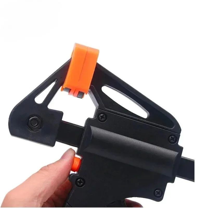 2PCS 4" Woodworking Bar Clamp Quick Release Ratchet Clip Set
