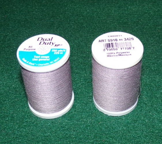 Dual Duty All Purpose Polyester Thread, 250 yards, Heather (3420)