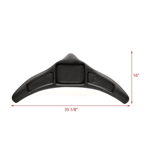 Stratos Boat Blank Chartplotter Panel 7KE406A | 35 1/8 x 16 Inch Black