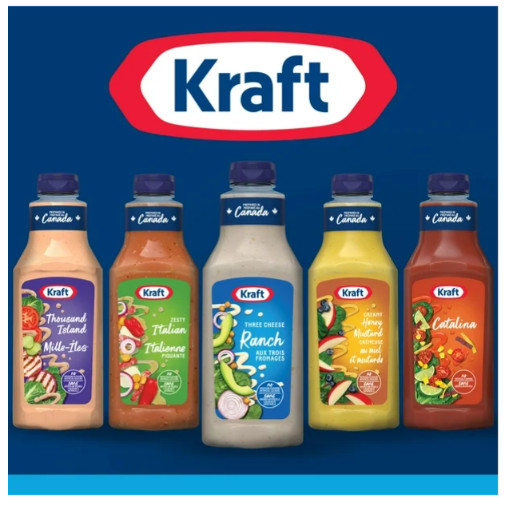 Kraft Three Cheese Ranch Salad Dressing, 425ml (2 Pack)