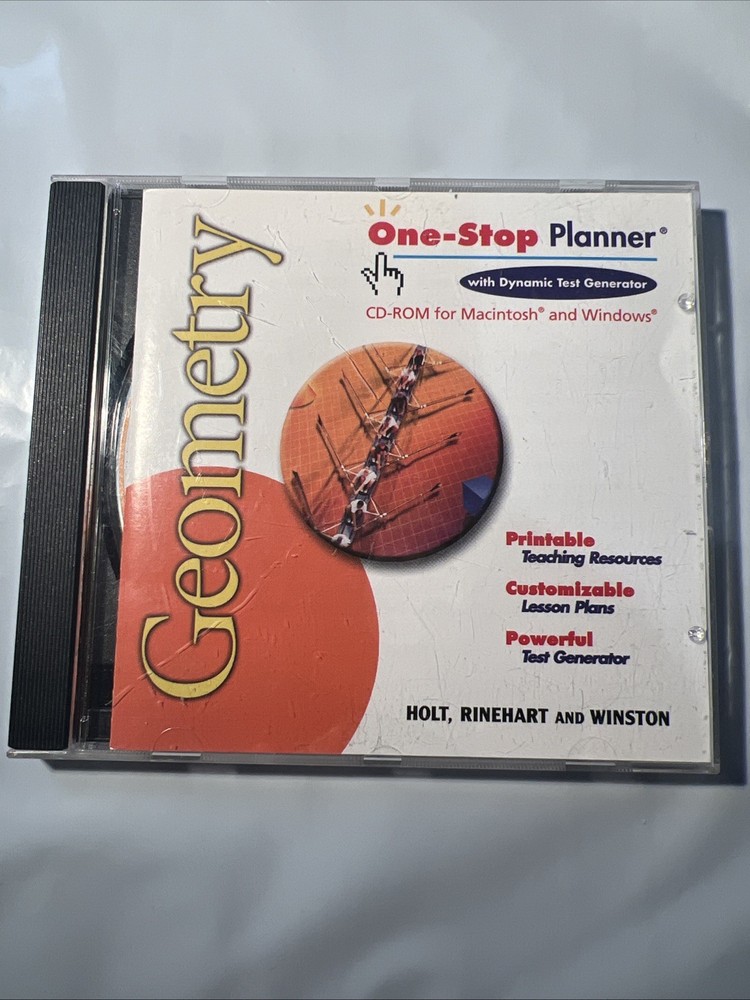 One-Stop Planner Geometry [CD-ROM] Mac & Win Compatible Dynamics Test Generator