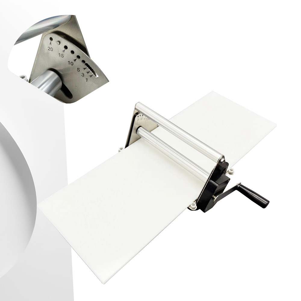 Manual Dough Pastry Roller Sheeter with Removable PP Tabletop for Bakeries Use