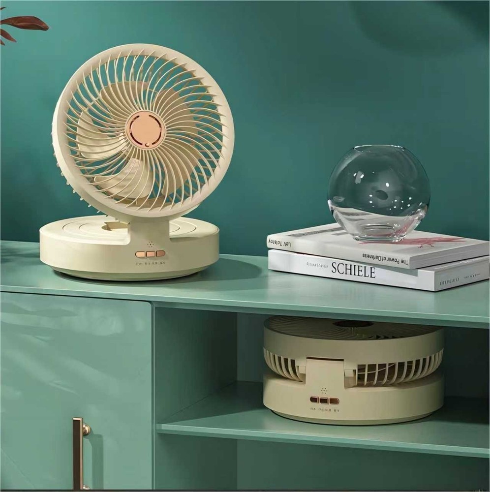 USB Rechargeable Cordless Fan with Remote Auto Oscillation Aroma Diffuser Night