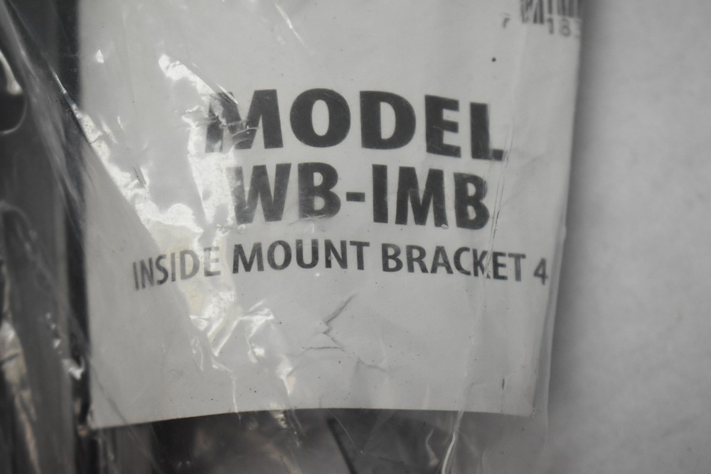 Grisham WB-IMB Inside Mount Bracket 4 Pack Window Security Bar Hardware Black