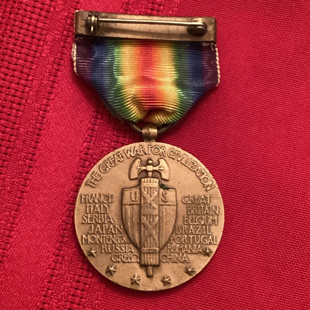 💥 Antique WW1 US Victory Medal