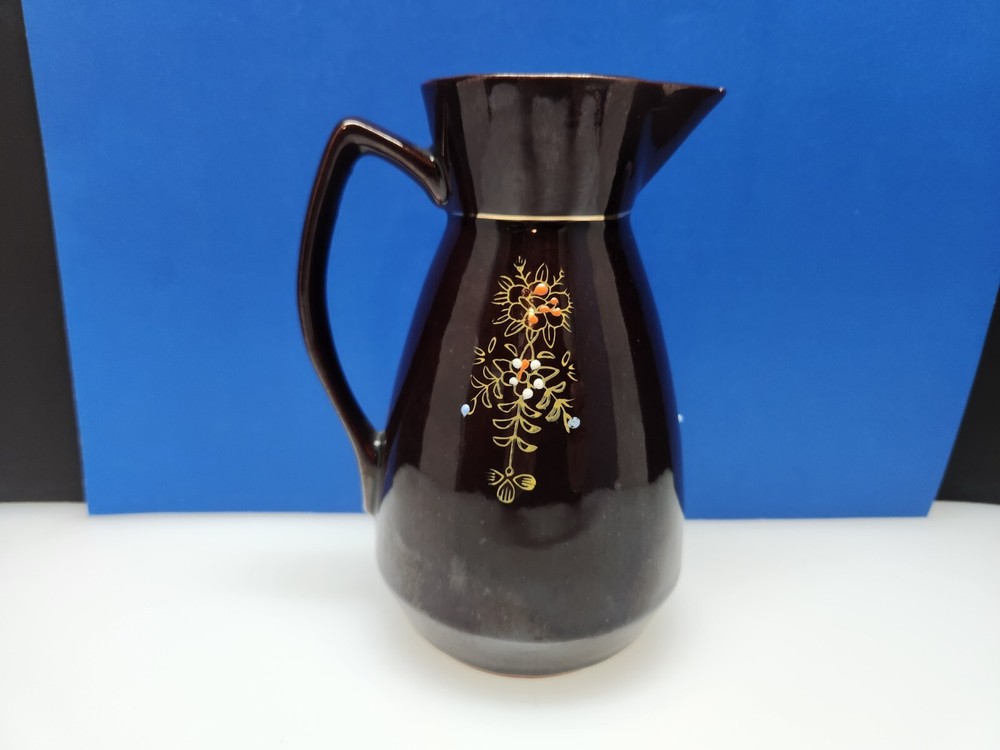 Vintage Stoneware Ceramic Pitcher Japan