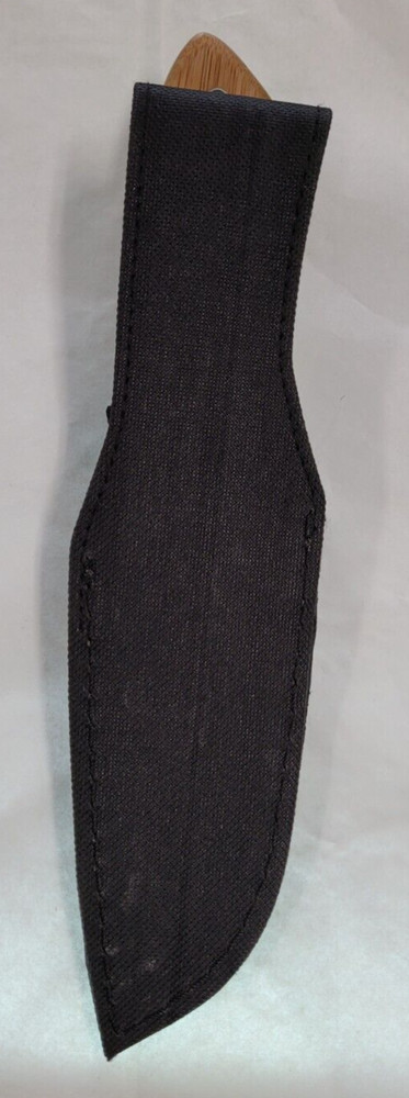 CAMILLUS Bamboo Handle 9.25" Fixed Blade with Canvas Sheath, FAST SHIPPING!