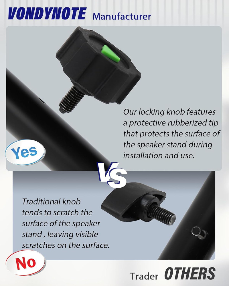 Set of 2 Dual Speaker Mount Bar Mounting Fork Bracket Speaker Pole Width Adjusta