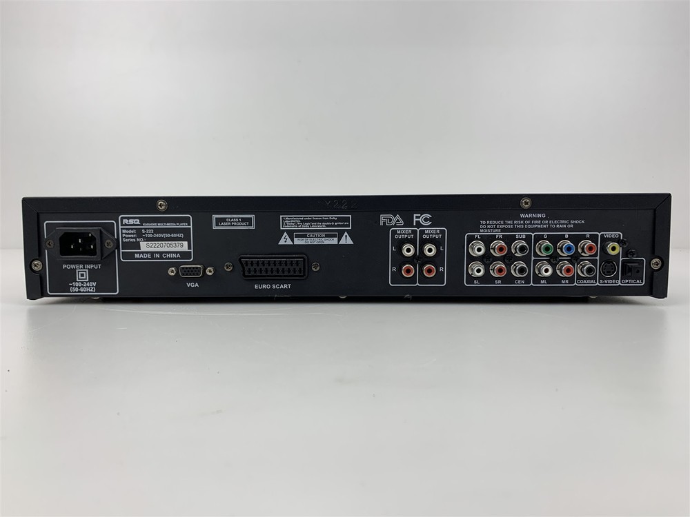 RSQ S-222 Karaoke Multi Media Player with Microphone