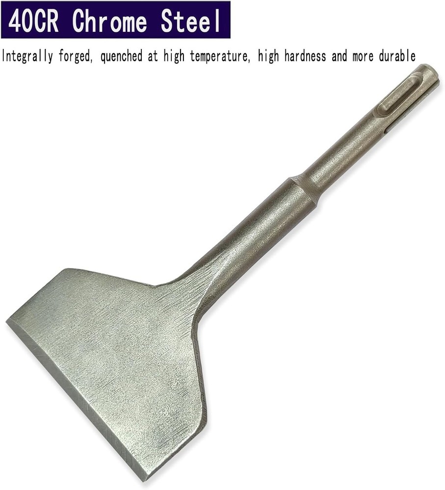 3" Wide SDS Plus Chisel, Tile Removal Tool, SDS Chisel Drill Bit, Wall and Fl...