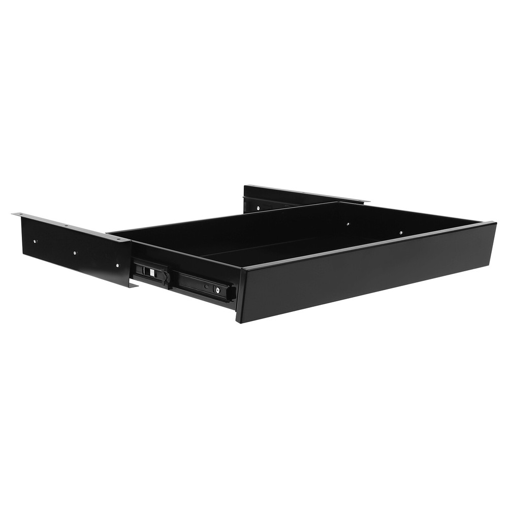 Under Desk Mounted Sliding Pull-out Drawer Drawer Storage Organizer Drawer W/Key