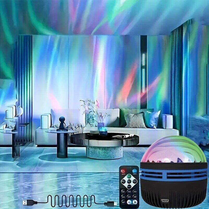 Star Projector, Northern Galaxy Light Aurora Projector USB Remote Bedroom Decor