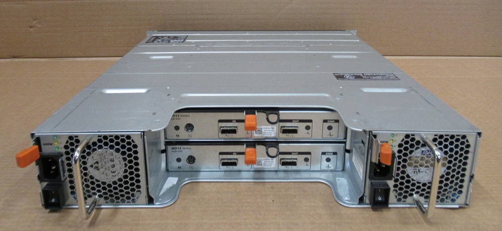 Dell PowerVault MD1220 Storage Array 24x 600GB HDD 2x SAS 6GB/s Control Module