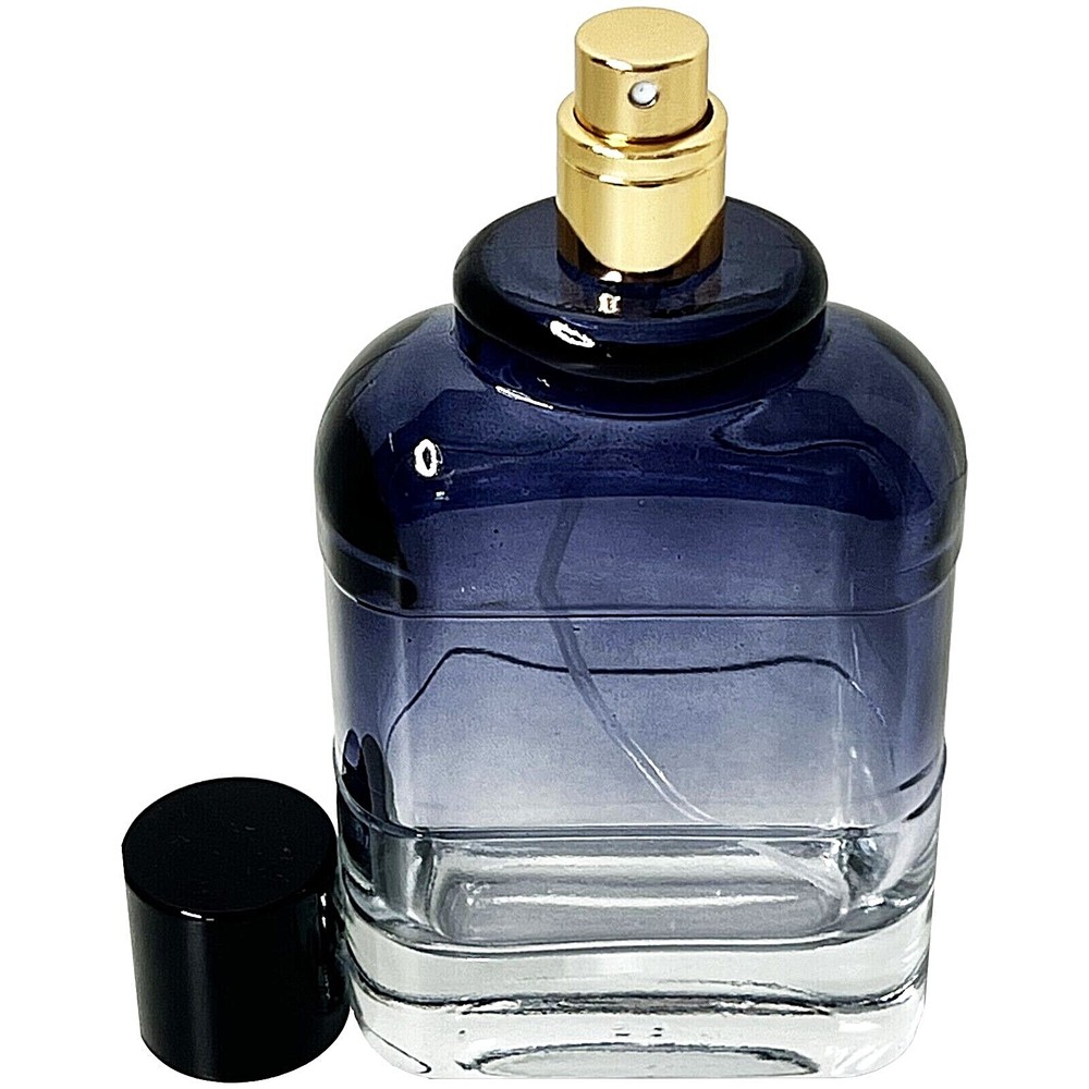 100ml 3.4oz clear gradient colored glass spray empty perfume bottles decant