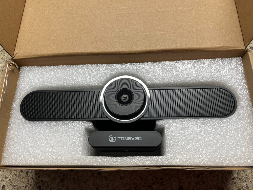 TONGVEO 4K Webcam Conference Room Web Camera with Microphone and Speaker