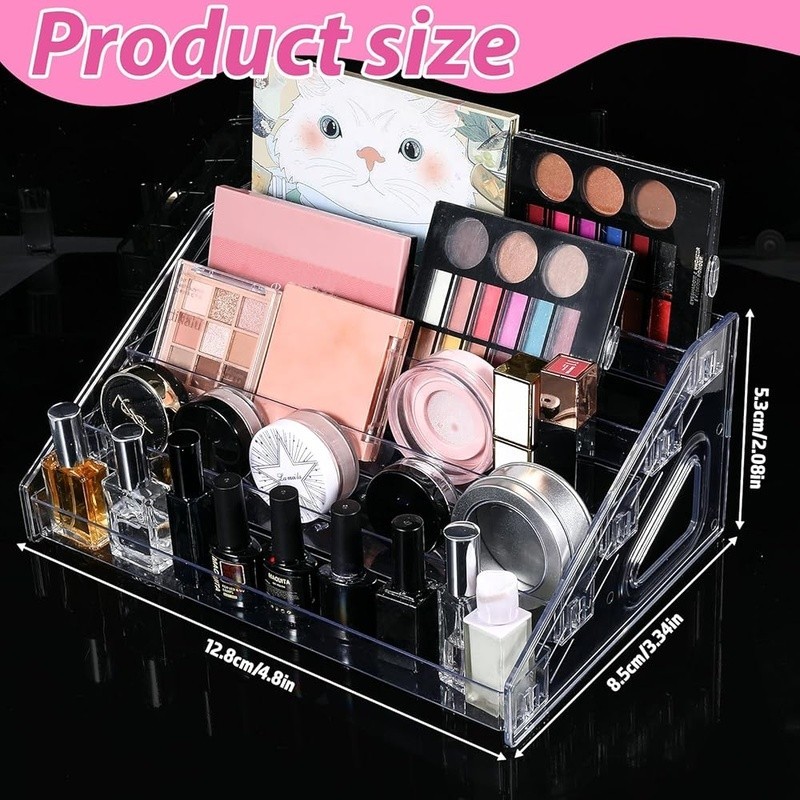 Acrylic Nail Polish Organizer 5 Layer Storage Display Rack Multi-Purpose Stand