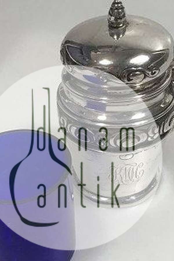 J Holm Silver Mustard Pot