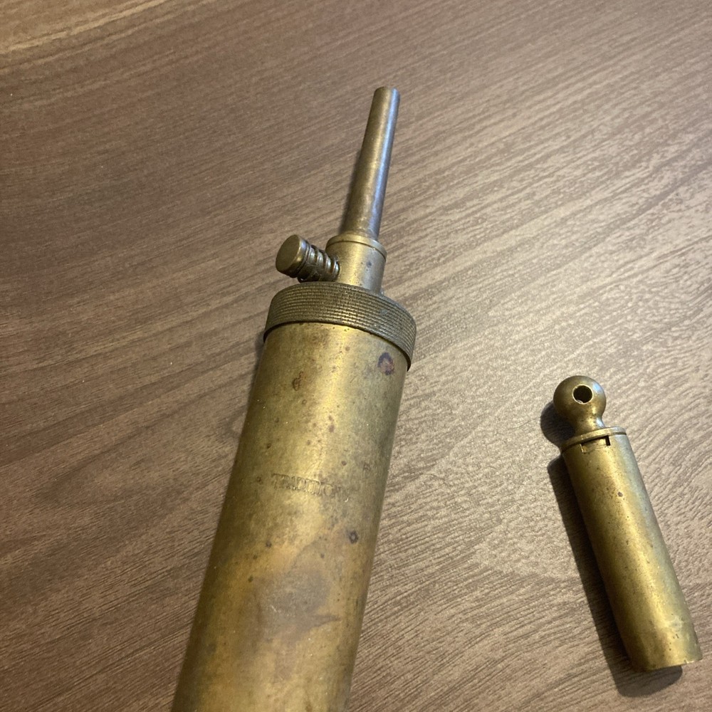 Vintage Brass Muzzleloader Supplies Loader Measure Black Powder