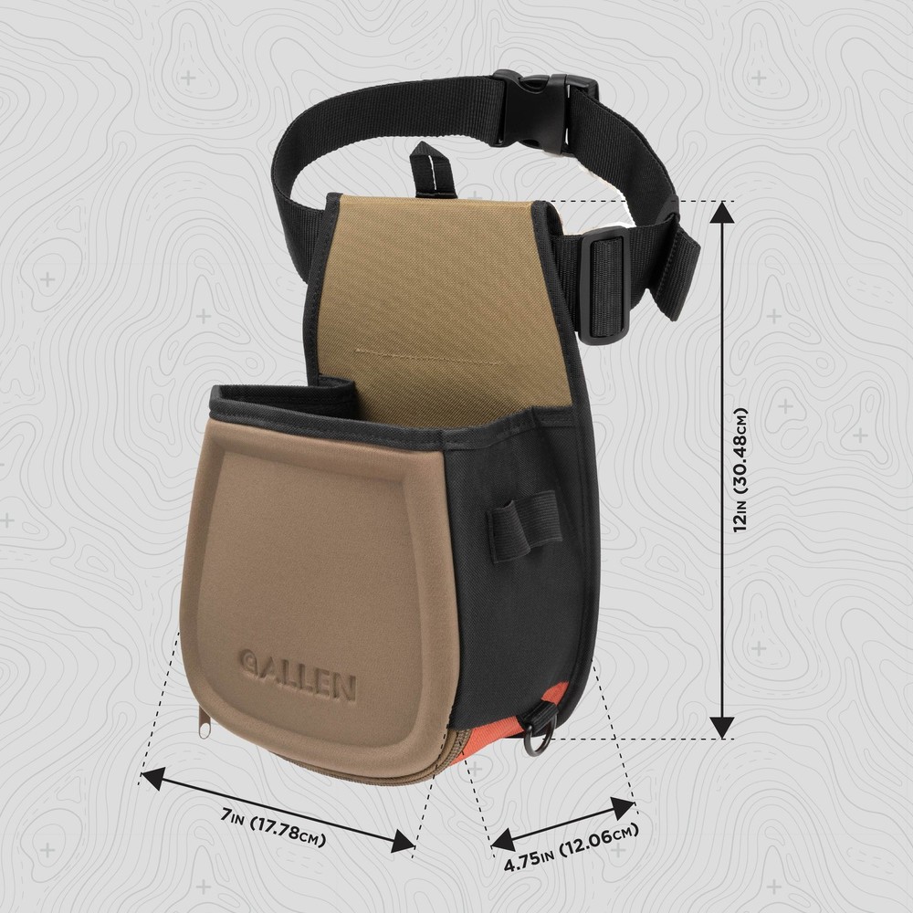 Allen Company Eliminator Basic Double Compartment Shooting Bag, Tan/Black