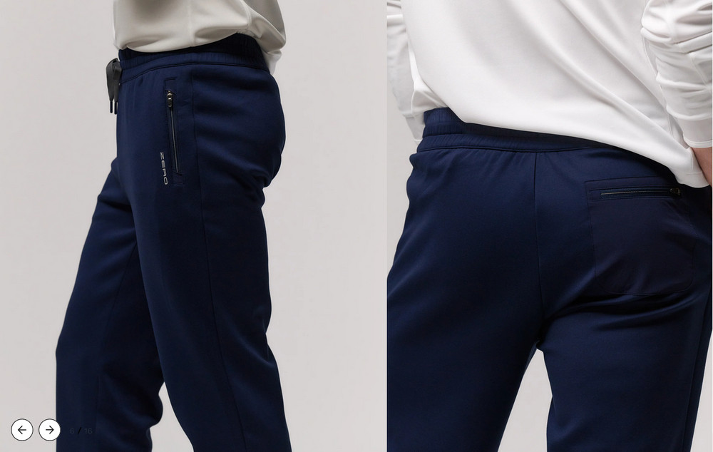 New Zero Restriction Sugar Ray Jogger Pants Navy #L1175 Pick Size