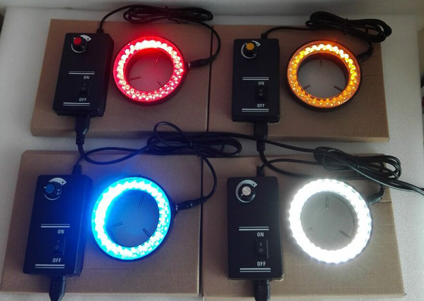 60mm Inner Diameter LED Ring Lamp Different Color Stereo Microscope Light Source