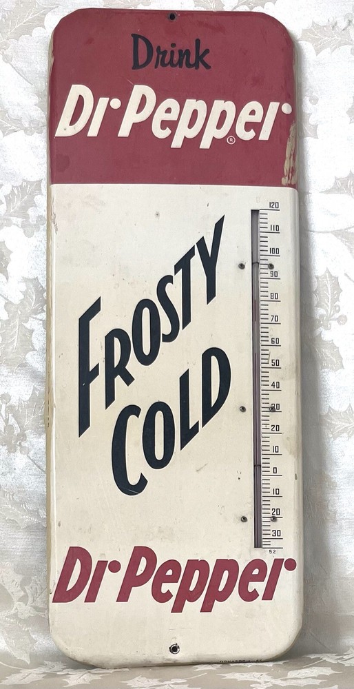 VINTAGE DR PEPPER THERMOMETER ORIGINAL