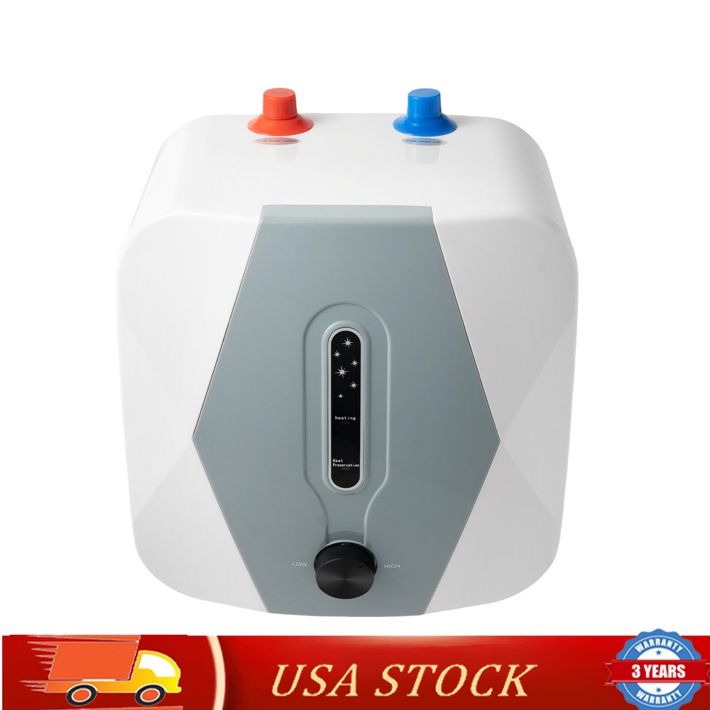 8L 1500W Under Sink Electric Instant Hot Water Heater Mini Small Water Tank
