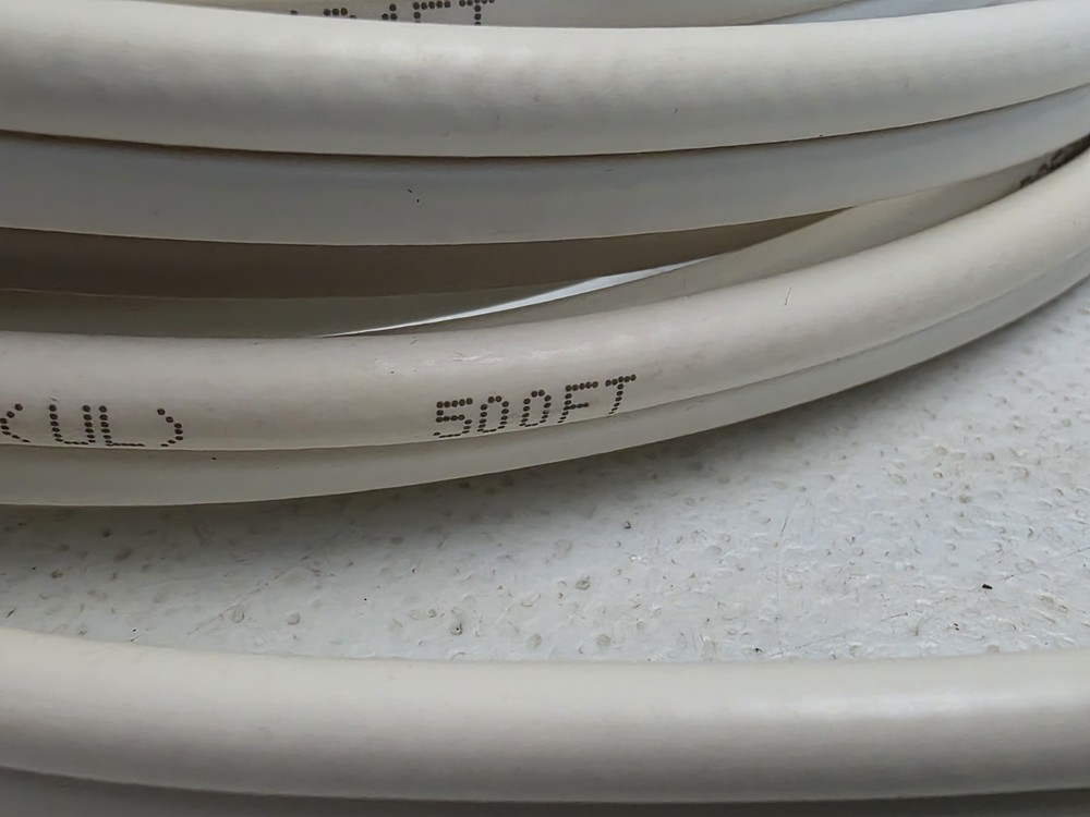 RG59+18/2 CCTV CAMERA + POWER CABLE 14 FEET WHITE