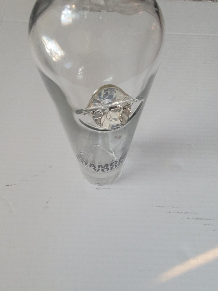 The Diamond Standard Vodka Bottle Empty with Crystal