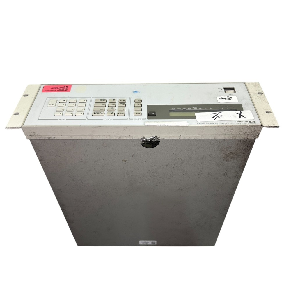 HP 6627A System DC Power Supply – Quad Output – Powers On – Rack Mount Lab Unit