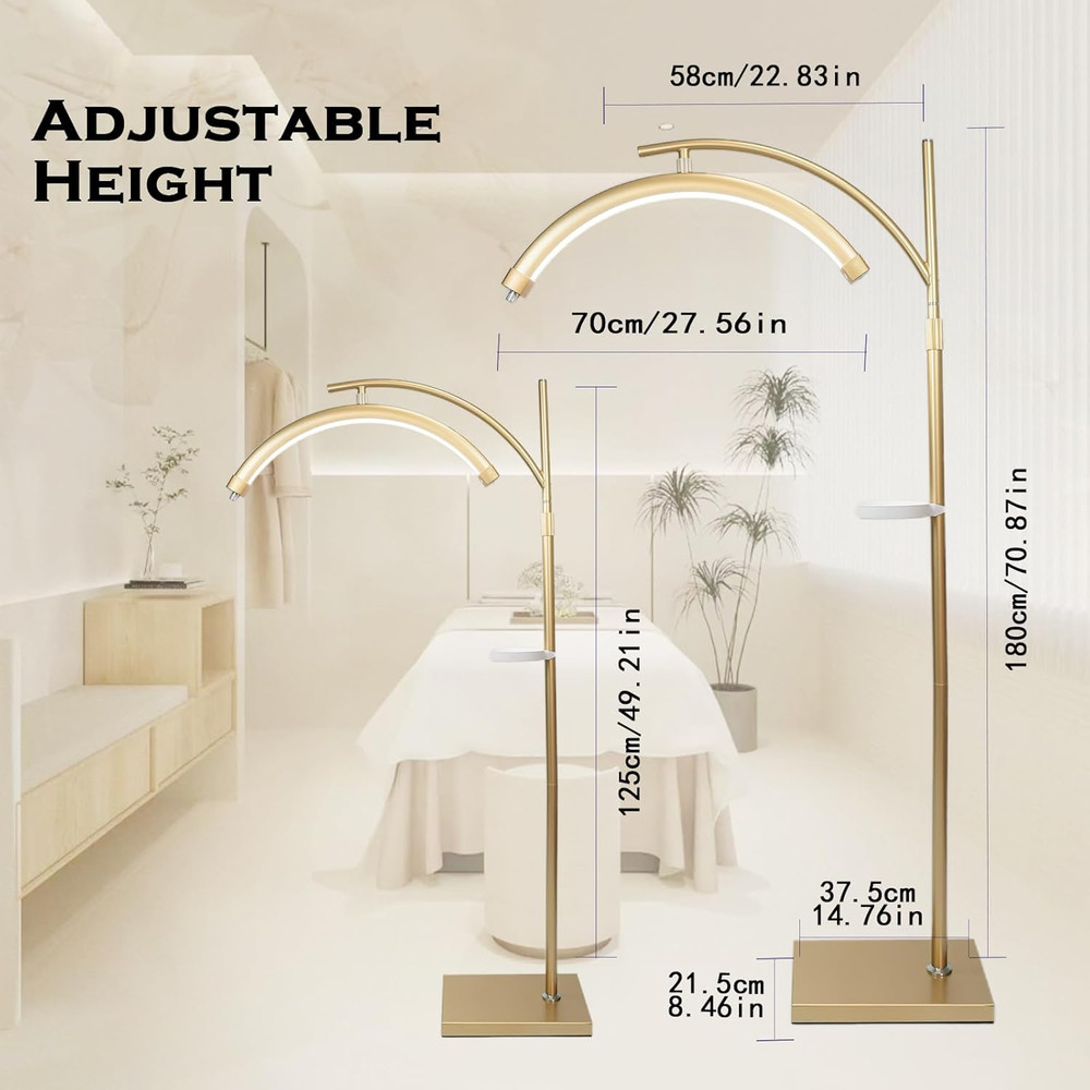 Adjustable LED Lash Lamp for Eyelash Extensions & Beauty Professionals