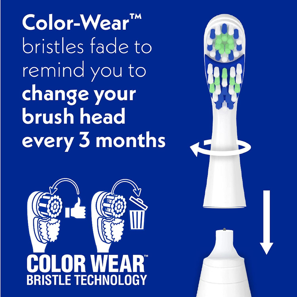 Pro Clean Replacement Heads, Soft Bristles, for Battery Toothbrush, 2-Pack