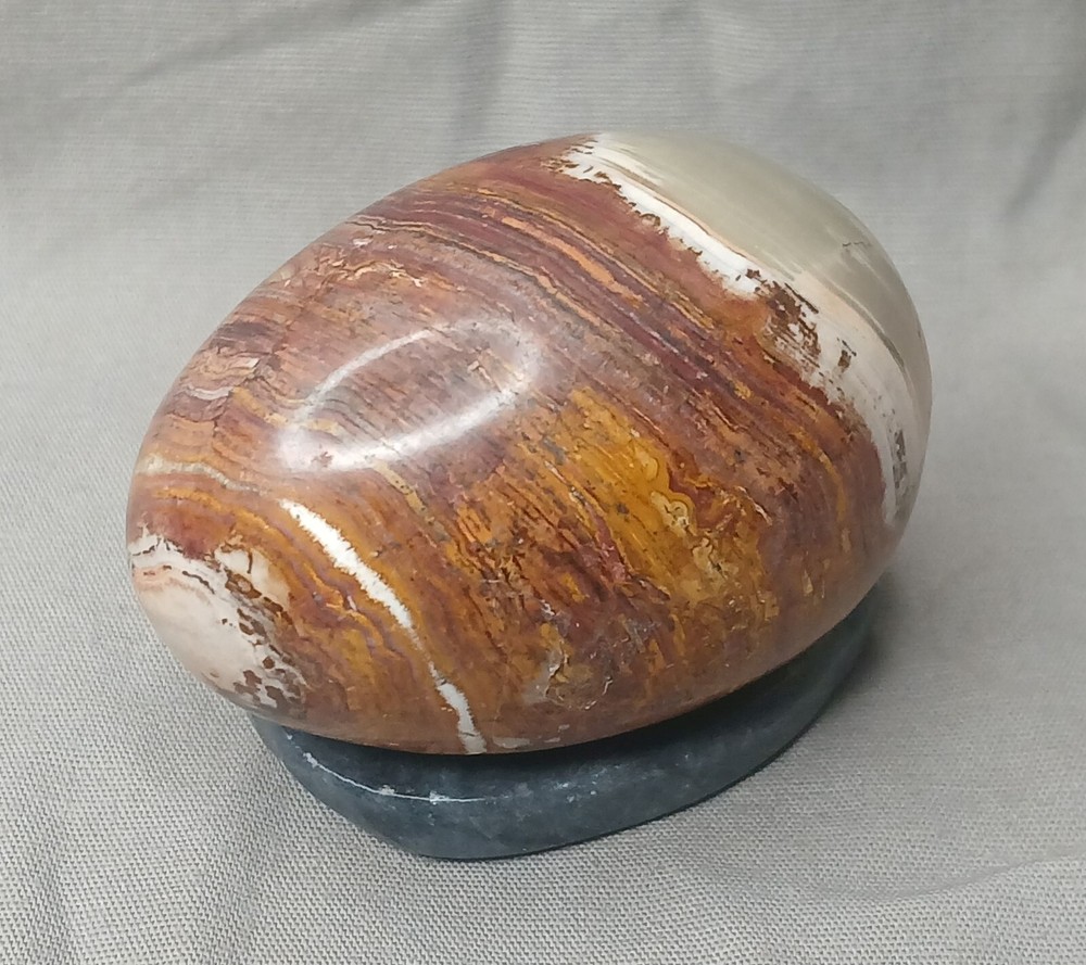Marble Stone Egg Brown Beige White