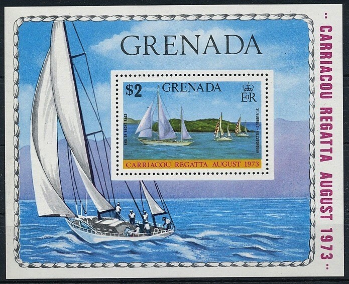 Grenada 1973 MNH MS, Sailing Ships