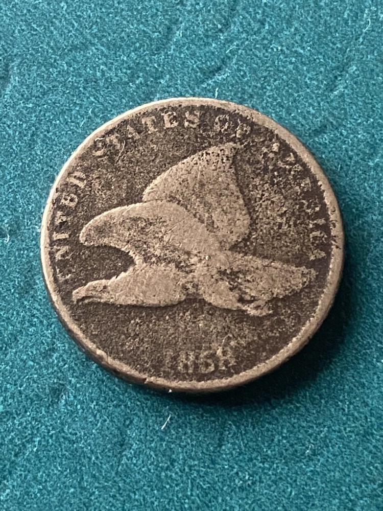 1858 Flying Eagle Cent Penny