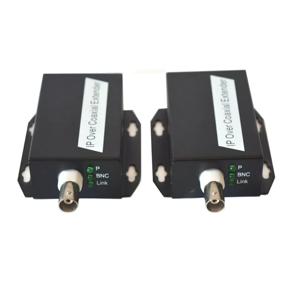 1 Pair Durable Metal Network Rj45 BNC IP Over Coaxial Extender For Elevator