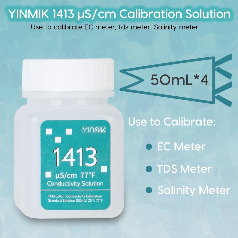 1413 μS/cm Calibration Solution, Conductivity Salt Standard Buffer Solution f...