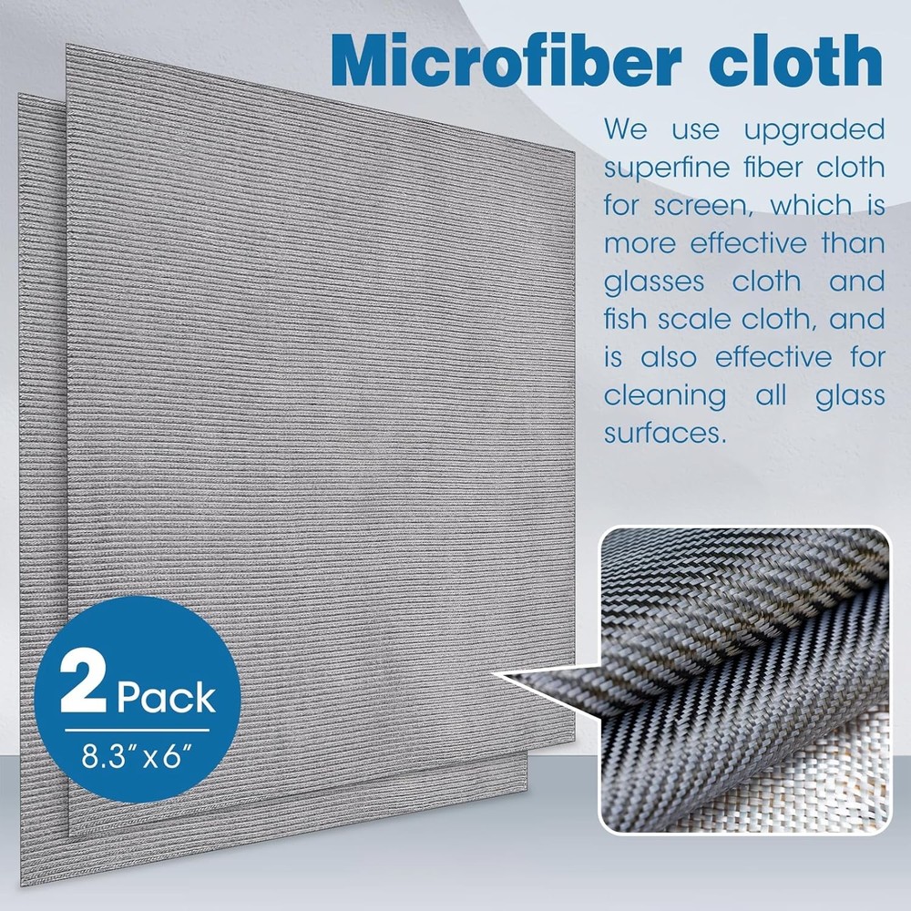 4 Pack 4oz Screen Cleaner Spray + 2 Microfiber Cloths – TV & Computer Use