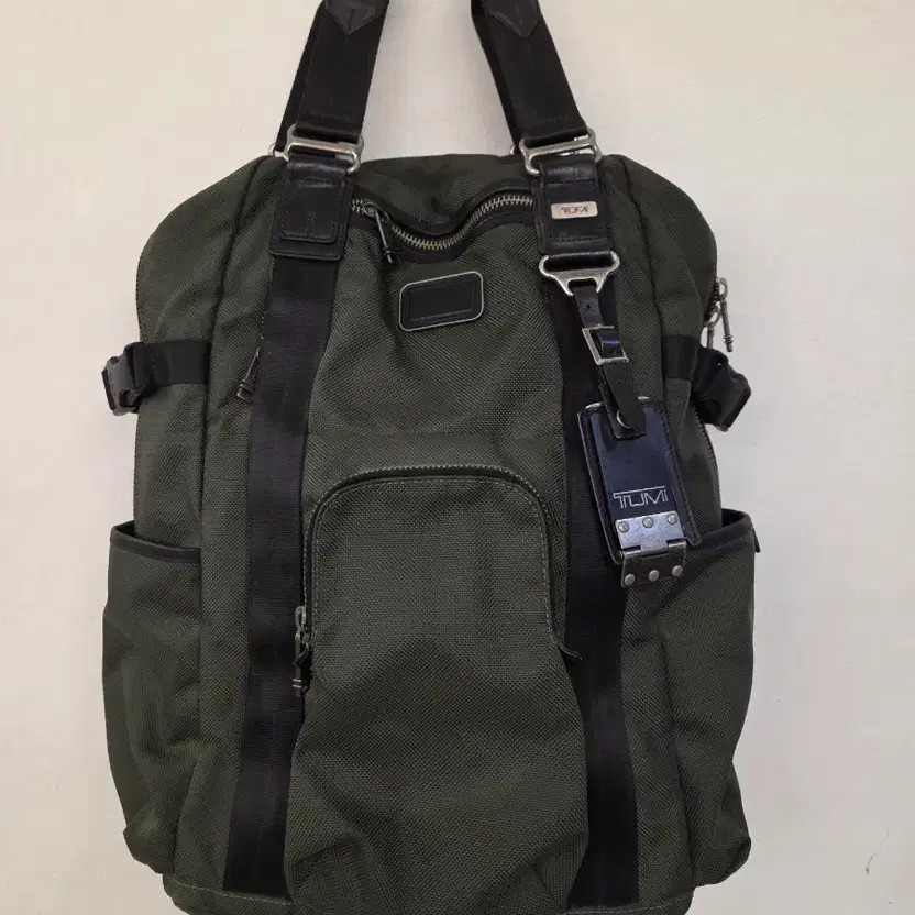 TUMI Alpha Bravo Rezon Olive Backpack Good Condition