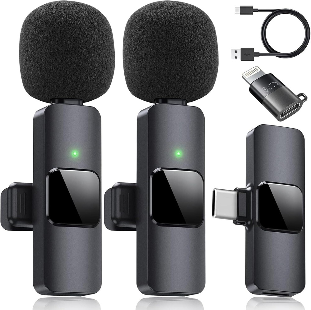 Microfono mini inalambrico de para celular iPhone solapa 2 mic