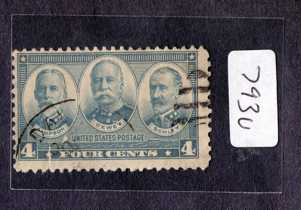 1937 Stamp #793 Sampson-Schley-Dewey Used
