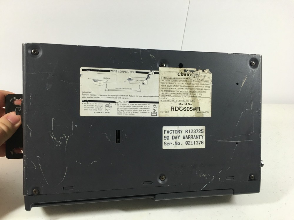 Clarion RDC605 6 Disc CD Changer Car Audio UNTESTED AS IS