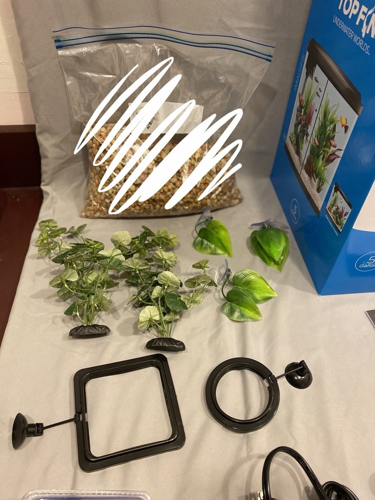 Top Fin Imagine 5 Gallon Bowfront Aquarium Kit