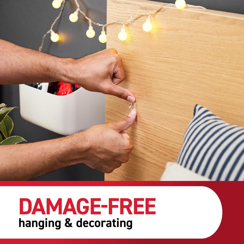 Command Indoor Mini Light Clips, Damage Free Hanging Christmas Light Clips, ...