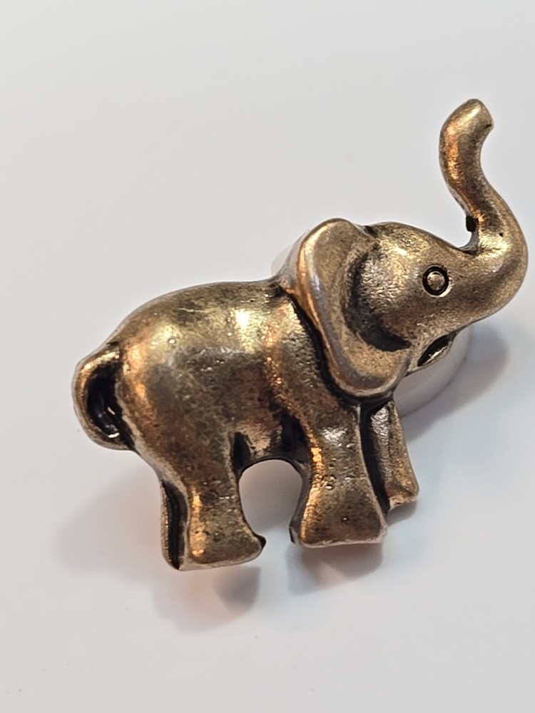 Elephant Lapel Pin Gold Color