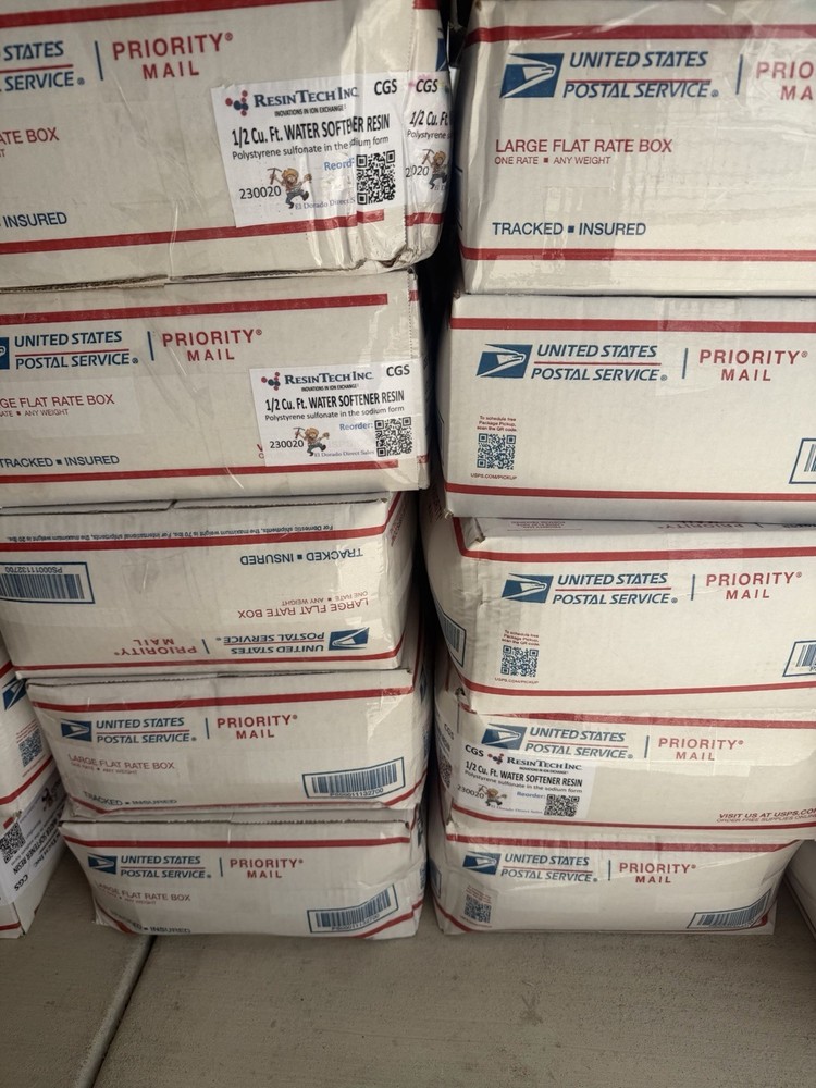 Water Softener Resin 1/2 cu ft CGS Ion Exchange Bulk