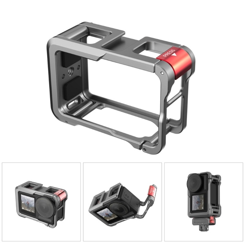 Camera Cage for Videographers Aluminum Frame For Action Camera 5Pro Easy Access