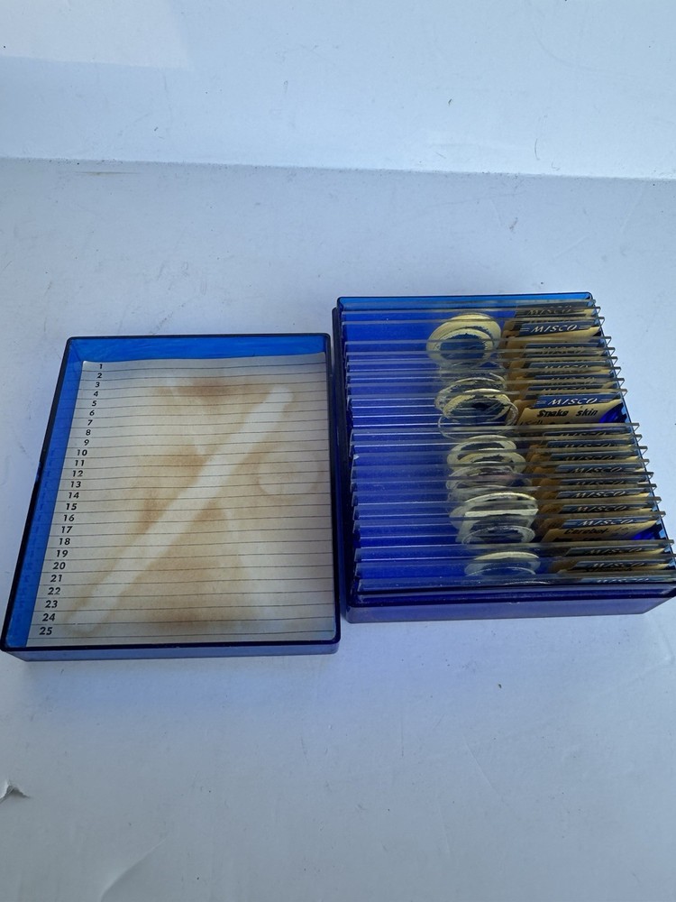 (20 Pack) Michigan Scientific Co (Misco) Microscope Slides Box