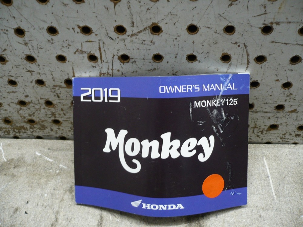 2019 Honda Monkey 125 Owner's Manual
