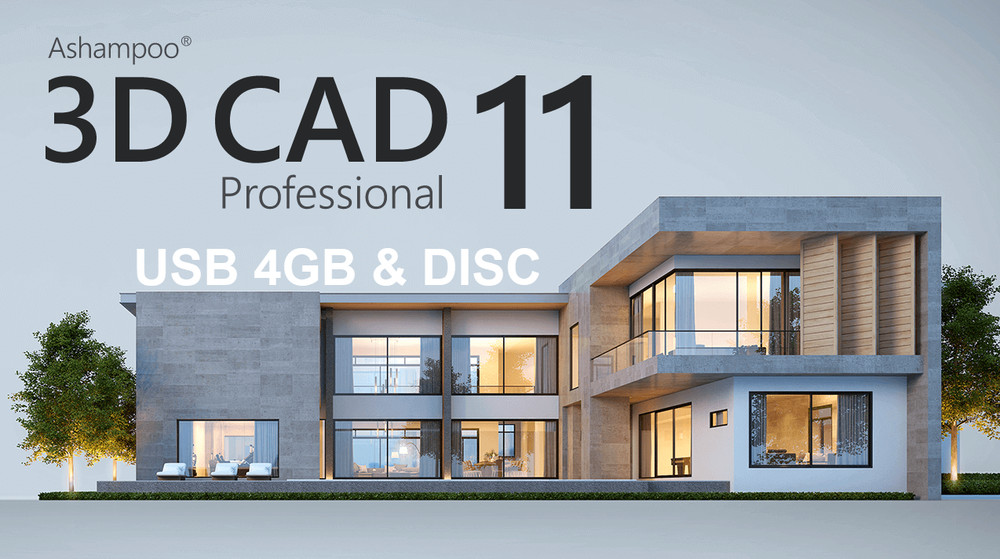 Ashampoo 3D CAD Professional 11 - Architecture more 250 ready-made [USB & DISC]